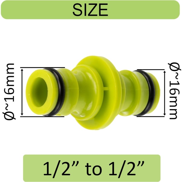 Sett med 5 mellomkoblinger 1/2'' - Rask overgang