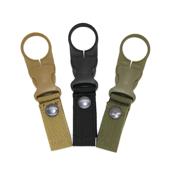 Multifunksjonell 3-delt flaskeholder, belteklips, spenne, krok, h
