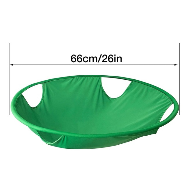 Foldbar Vaskeromskurv, 26'' Grønn Bærbar Inntrekkbar Vaskeri