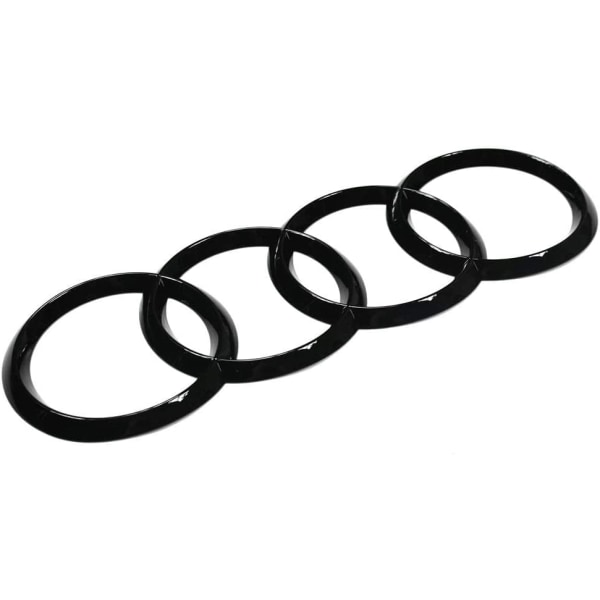 Audi Rings Black Edition Emblem Blackline Logo Svart 27,3cm