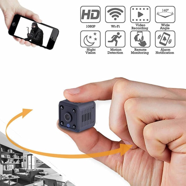 Minikamera - Bærbart minikamera 1080P WiFi Full HD Nanny Pet O