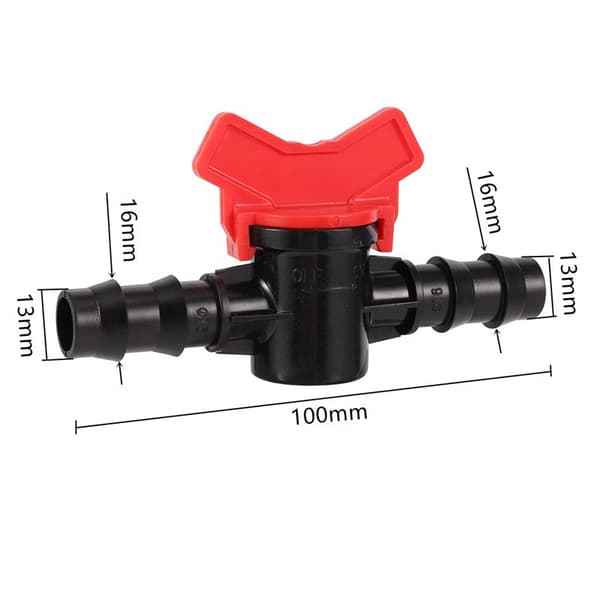 12 stycken bevattningsventiler - 16 mm rör PE bevattningsventil