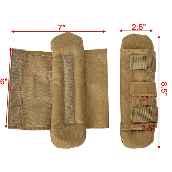 2-pack Axelremsskydd Ryggsäcksremsskydd Taktisk Väst Axelremsskydd Gitarrremsskydd Bredd Upp till 2,5\" Kompatibel med Taktisk Väst Taktisk Sling Bag