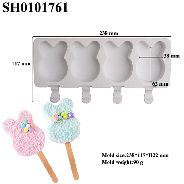 3 st Cake Pop Form Silikon Popsicle Formar Godis Cakesicle Formar
