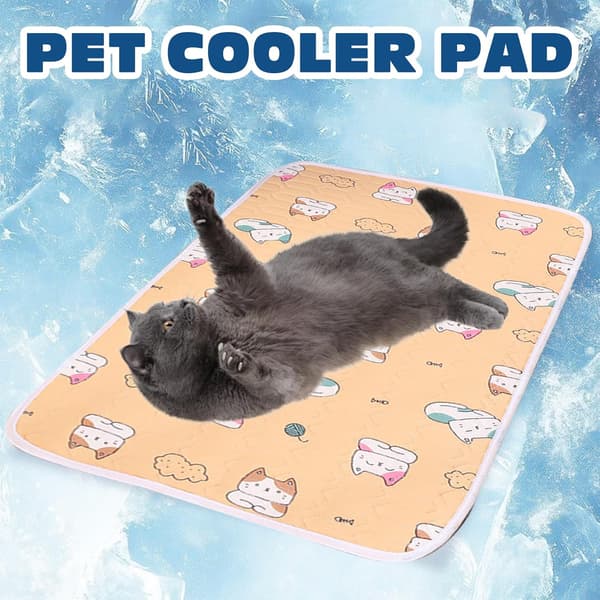 Latex kølemåtte til katte, 50x40cm kølemåtte til små hunde, kølemåtte til katte, kattekølemåtte, kølemadras