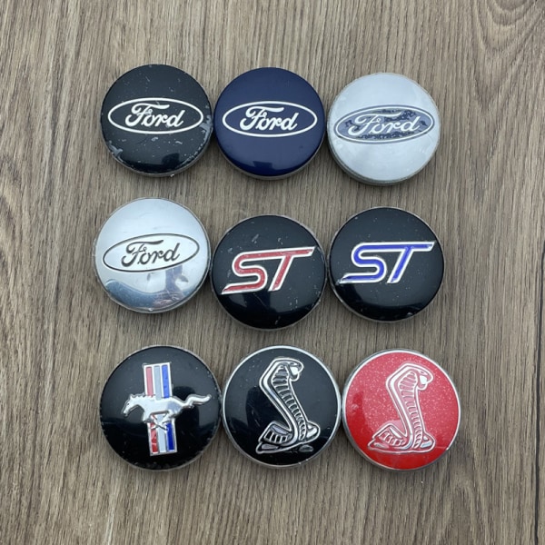 St Logotyp Emblem 4st 54mm Bilhjul Center Navkapslar Dekal för F-
