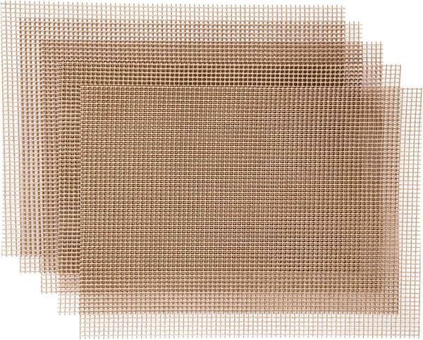 Set med 5 Grillmattor Rektangulära Grillplancha Mat N