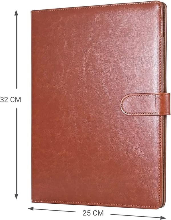 A4 Notesblok Dokumentholder, (Brun) A4 Notesblok Dokumentholder Klips