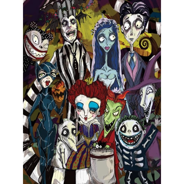 Horror Movies Undead 30x40 cm diamantmaleriet til voksne børn