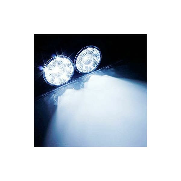 Universal 9LED Rund Dimljus (Vitt Ljus), 12V, 4.5W, Bildimma