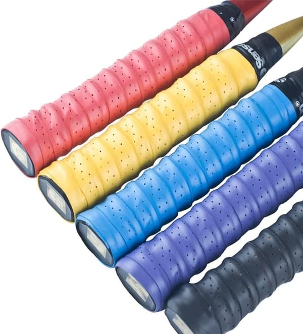 Overgrip for tennis- og badmintonracketer - Antiskli, perforerte, superabsorberende grep - Perforert styretape: Pustende og absorberende