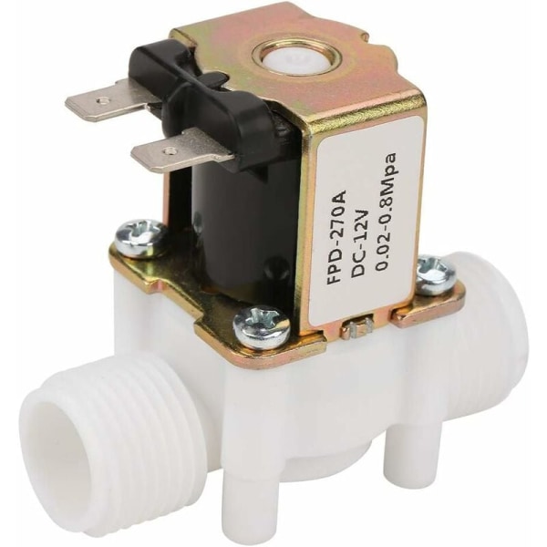 DC12V G1/2 Solenoidiventtiili, NC/normaalisti suljettu vesiventtiili solenoidi