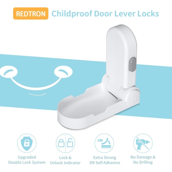 Baby Safety Lock Door Stopper (Improved), Pack of 2 Child Safety