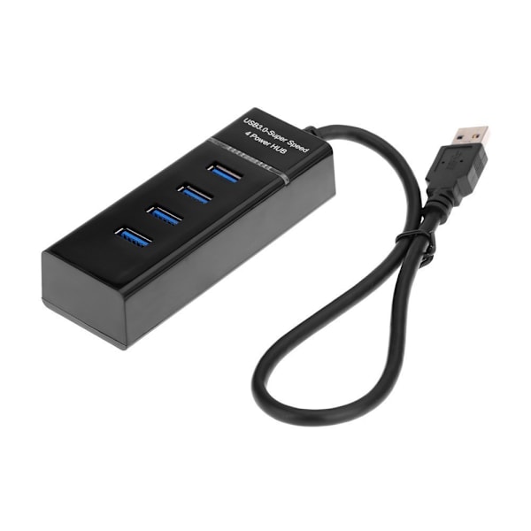 4 Grensesnitt 3HUB USB En Dra Fire Hub Splitter Datamaskin Bærbar E