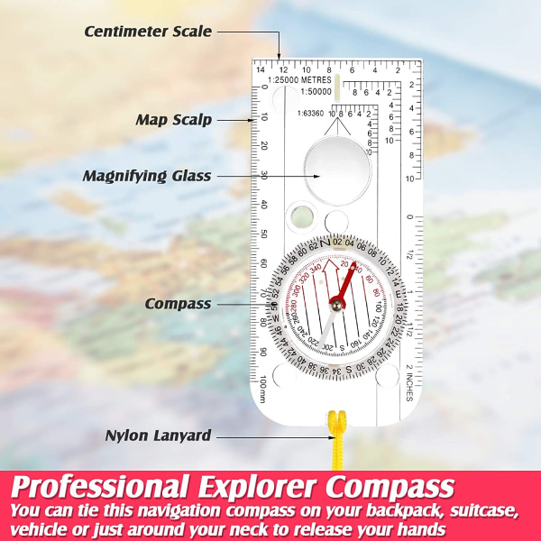 Ocean Navigation Compass (12,5 x 6,0 cm) Suunnistuskompassi polku