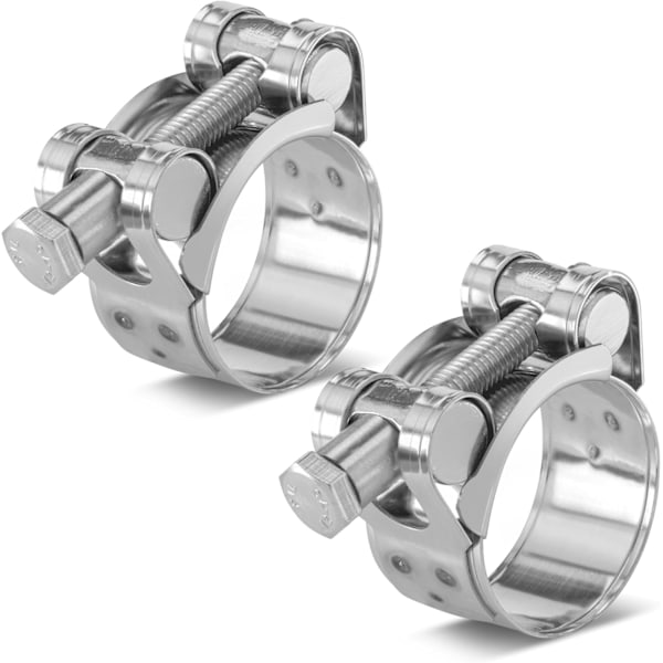 Stykker Rustfrit Stål T-Bolt Slangeklemmer, Spændeområde 29-31mm, Bredde 20mm
