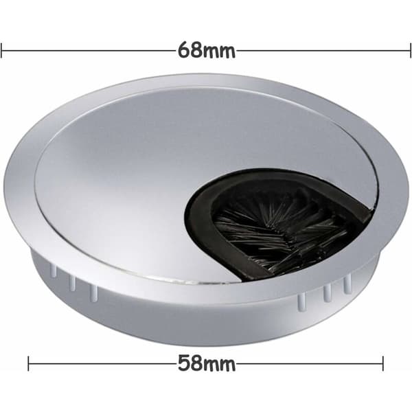 4-pack Kabelgenom 60 mm, Skrivbordsgenom, Skrivbordsgenom