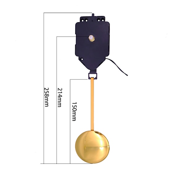 Kvarts Pendul Bevægelse DIY Bevægelsessæt med Nål og Pendul