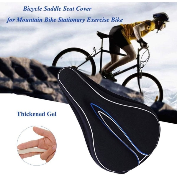 Minneskum Sadelöverdrag för Cykel, Extra Mjuk Gel Sadelöverdrag för