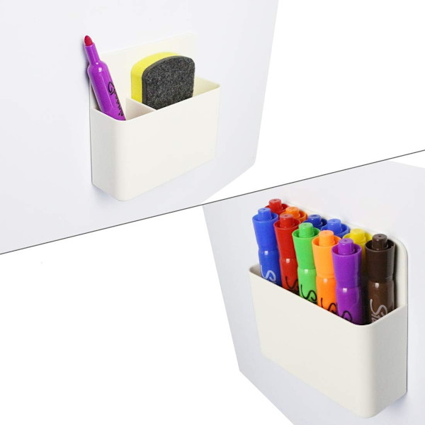 Magnetisk markørholder for whiteboard/kjøleskap/skoleboks/kontor