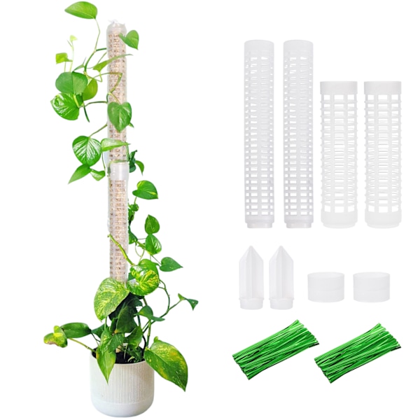 4 stk. Stabelbare Moss Stang for Klatreplanter, Plast, Hydro