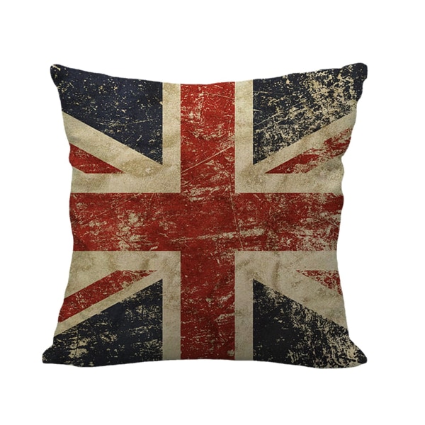 4 stk British Flag Pudebetræk, Union Jack Flag Vintage Style Pille