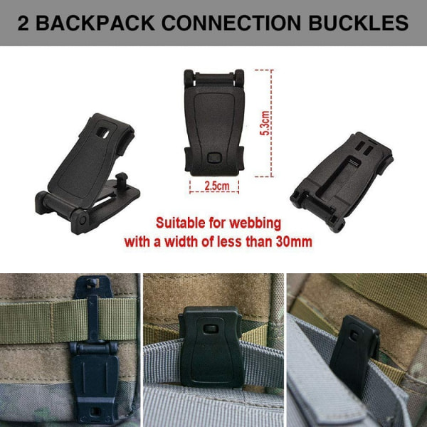 13 STK Outdoor Tactical Gear, Tactical Backpack Multi - funksjon