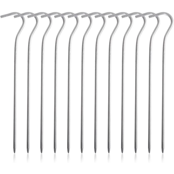 16,5 cm Teltplugger i Titan for Camping, Ultralette Teltplugger, 20 cm Utendørs Bærbare Teltplugger, Gressmateriale for Teltplugger