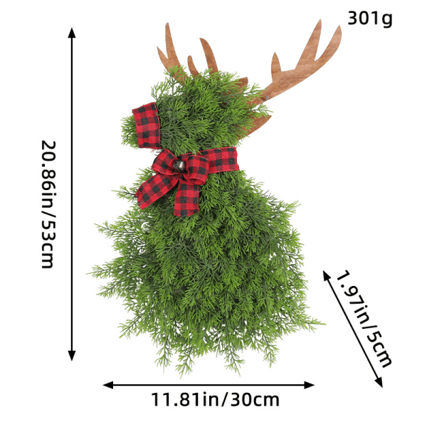 Simuleret Pindsvine-Elg, Kreativ Julekrans, Udendørs Terrasse