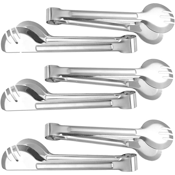 6 stk Serveringstang i Rustfritt Stål, 9 Tommer Matserveringstang App