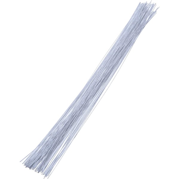 100 kpl 36 cm:n lankaa/tankoa 0,4 mm valkoinen eritelmälanka