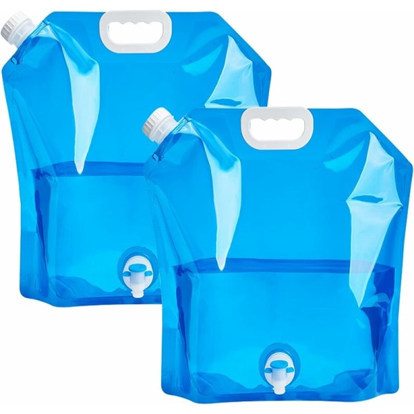 2 delar hopfällbar vattenbehållare PE dricksvattenpåse Dricksvatten