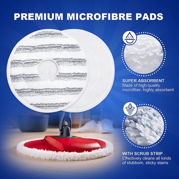 Moppehode-erstatning for Vileda Spin and Clean mopp, Spin and Clea