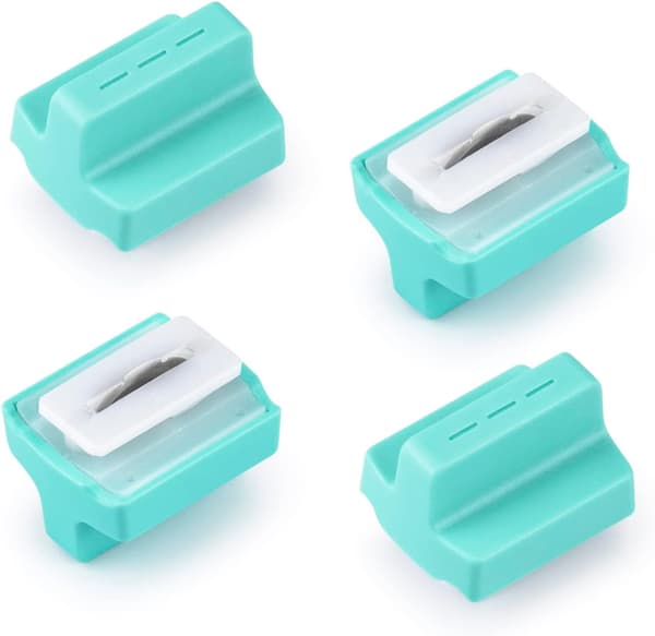 Papirkutter Erstatningsblader Brukes for 4 Stil Multi-Funksjons Scrapbooking Verktøy med Dial Blader av Perforert Papirkutter Blad Refills Mint Grønn
