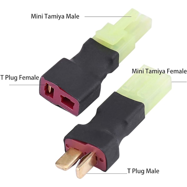 Deans Plug T Han/Hun Adapter Sæt Bil Fly Helikopter Quadcopter Lipo Batteri RC Dele