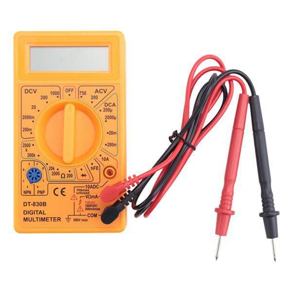 Digitalt multimeter - Strømmåling, DT-830B Digitalt displaymultimeter, Digitalt multimeter, Bærbart multimeter