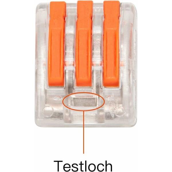 50 stycken elektriska kontakter, trådsnabbanslutningsterminal, 3 T