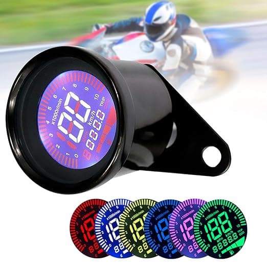 1 stk. Digitalt speedometer til motorcykel, speedometer