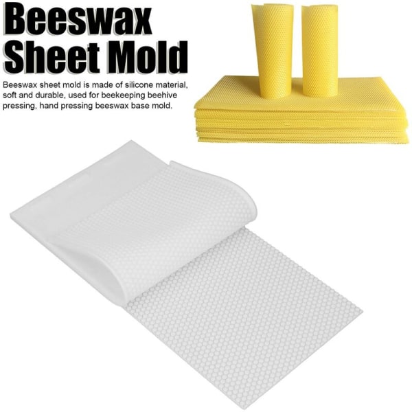 (Hvid) Bivoks Pladeform, Silikone Fleksibel Bivoks Plader, Lys