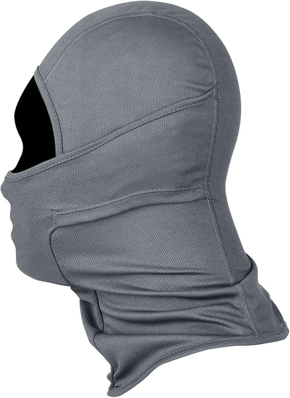 (Grå) Balaclava, motorcykelbalaclava för män och kvinnor, elastisk