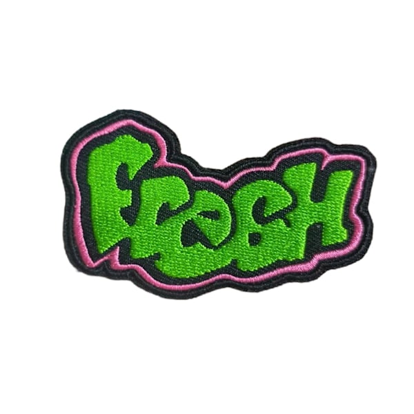 90-tals Graffiti Patch Att Stryka/Sy På, 7,6 cm - Fullt Broderad Cool Patch