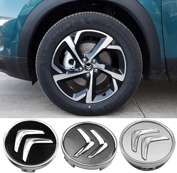 Set med 4 hjulnavkapslar Citroën Dongfeng Citroën C2C4LC5 Sega