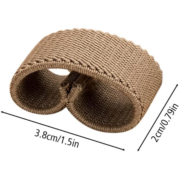 Pakke med 8 elastiske beltestropper, taktisk karabinkrok for 2,5 cm brede belter