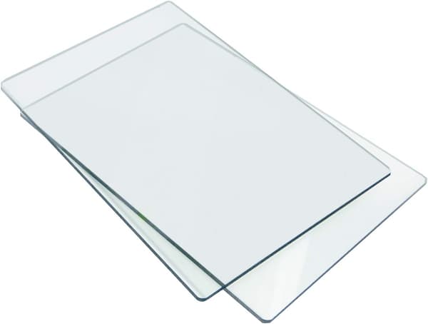 Standard skärmatta, plast, transparent, 22,2 x 15,5 x 0,3 cm, 2-pack