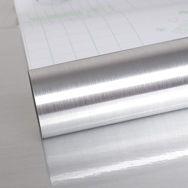 Sølv metaleffekt kontaktpapir 40cm x 300cm Vandtæt til kit