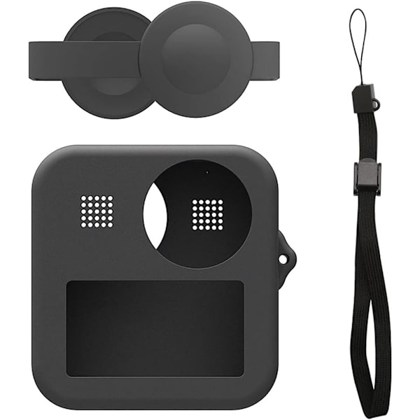 Flycoo Silikonfodral för GoPro Max Mjukt Fodral med Objektivskydd