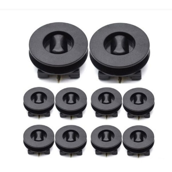 10 kpl Mustat Auton Mattokiinnikkeet, Auton Maton Pidike Auton Matolle Liukumattomat
