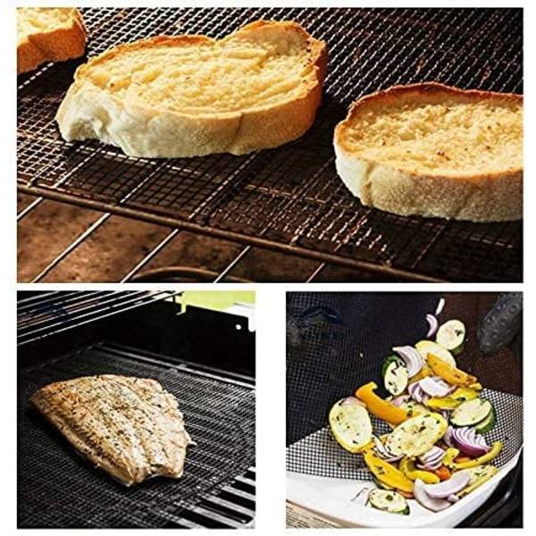 Sett med 4 stk Grillrist, Grillnett Gjenbrukbar og Klippbar