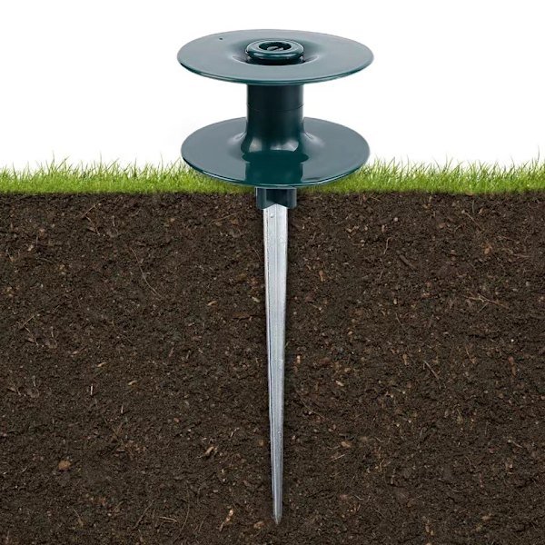 Ocean 2-pakks Slangeguidepigger, ABS Sink-legering Vann Slangeguidehjul