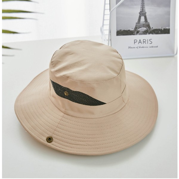 Peaked Hatte til mænd og kvinder, Bred skygget UV-beskyttelse Bucket Hat